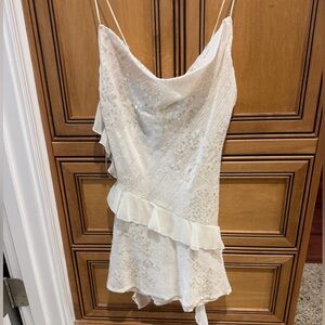Zara White Sequin Mini Dress